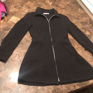 Black zipper dress